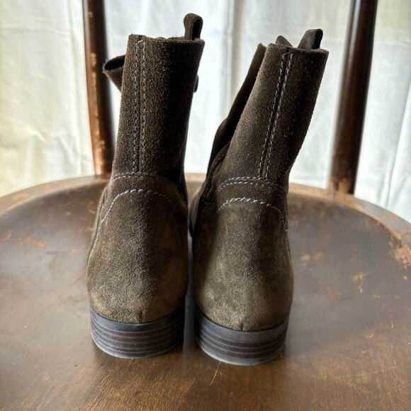 Frye & Co Women's Boots Size 7.5 Sarah Shortie Ankle Boots Suede Boho Cottage - Picture 5 of 7